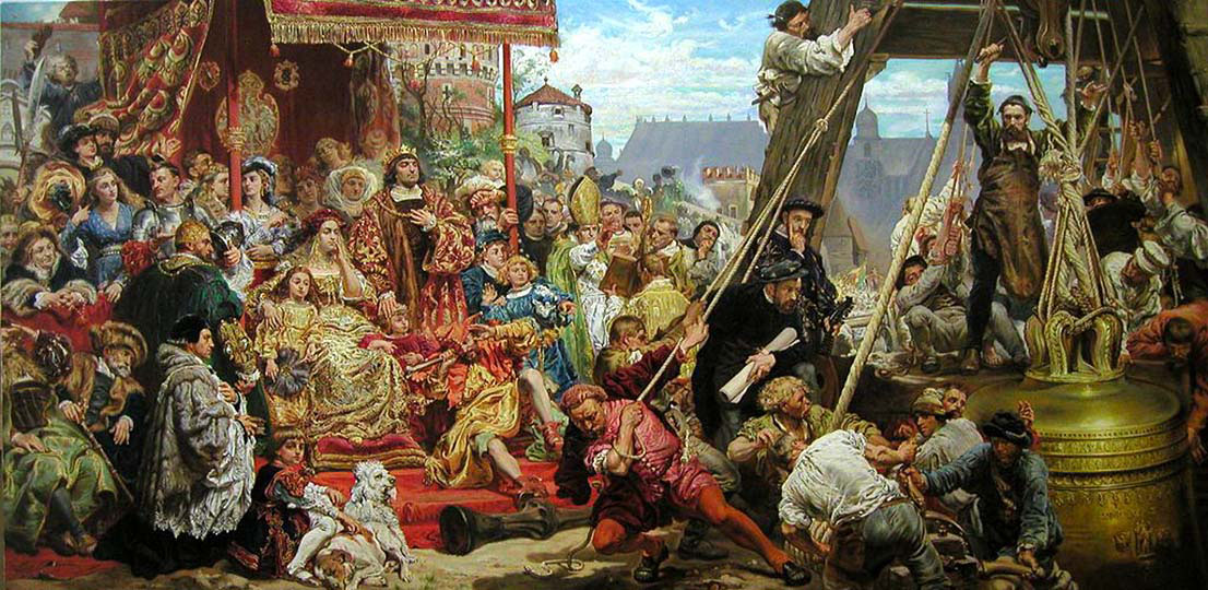 Hanging of the Sigismund bell at the Cathedral Tower